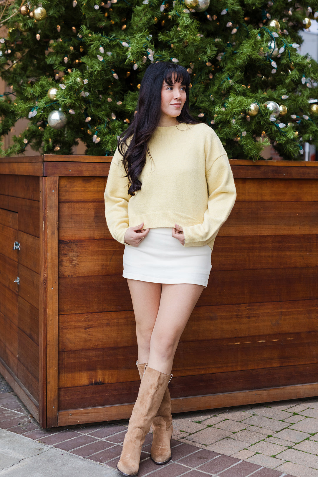 The Honey Butter Soft Cropped Sweater