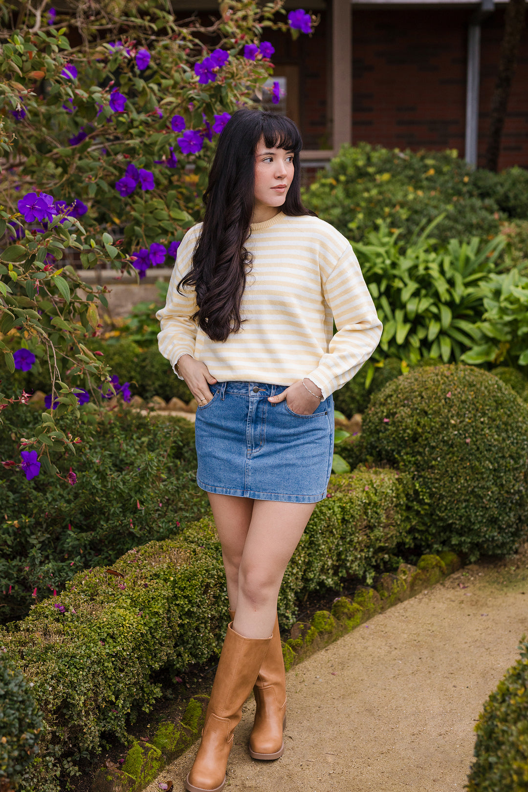 The Honey Bear Striped Sweater