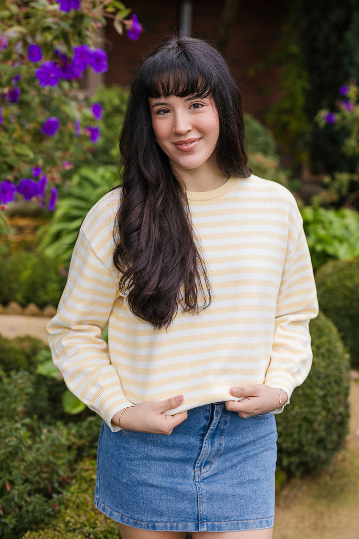 The Honey Bear Striped Sweater