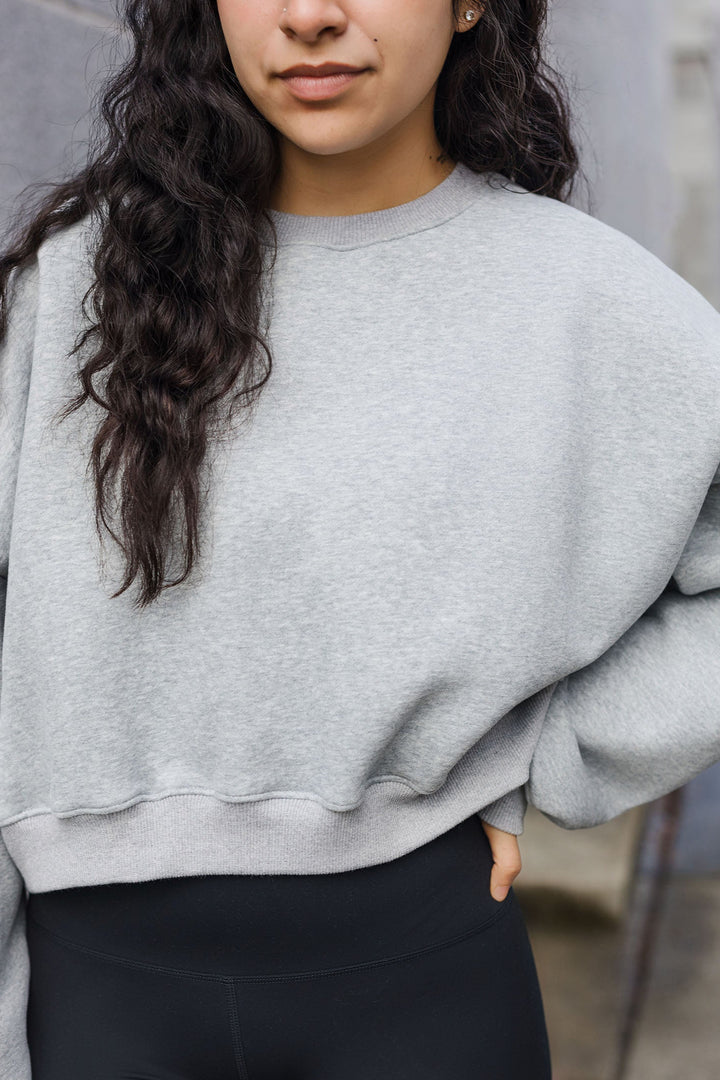 The Flex Fleece Oversized Cropped Crewneck Sweatshirt