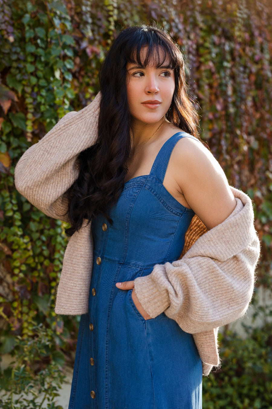 The Darling In Denim Maxi Dress