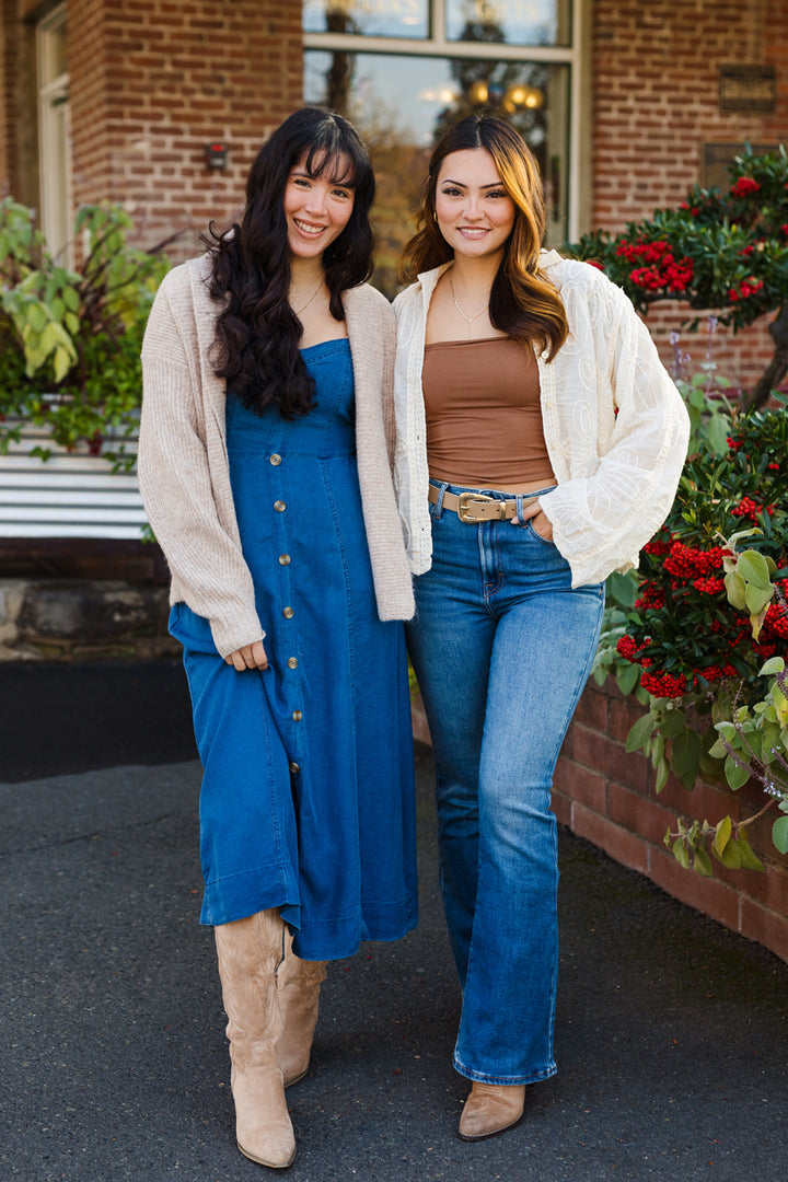The Darling In Denim Maxi Dress