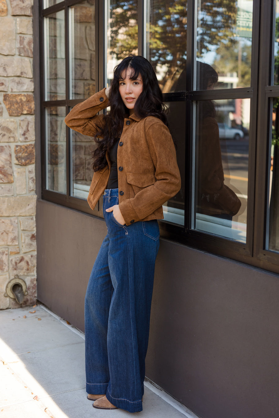 The Salma Faux Suede Jacket