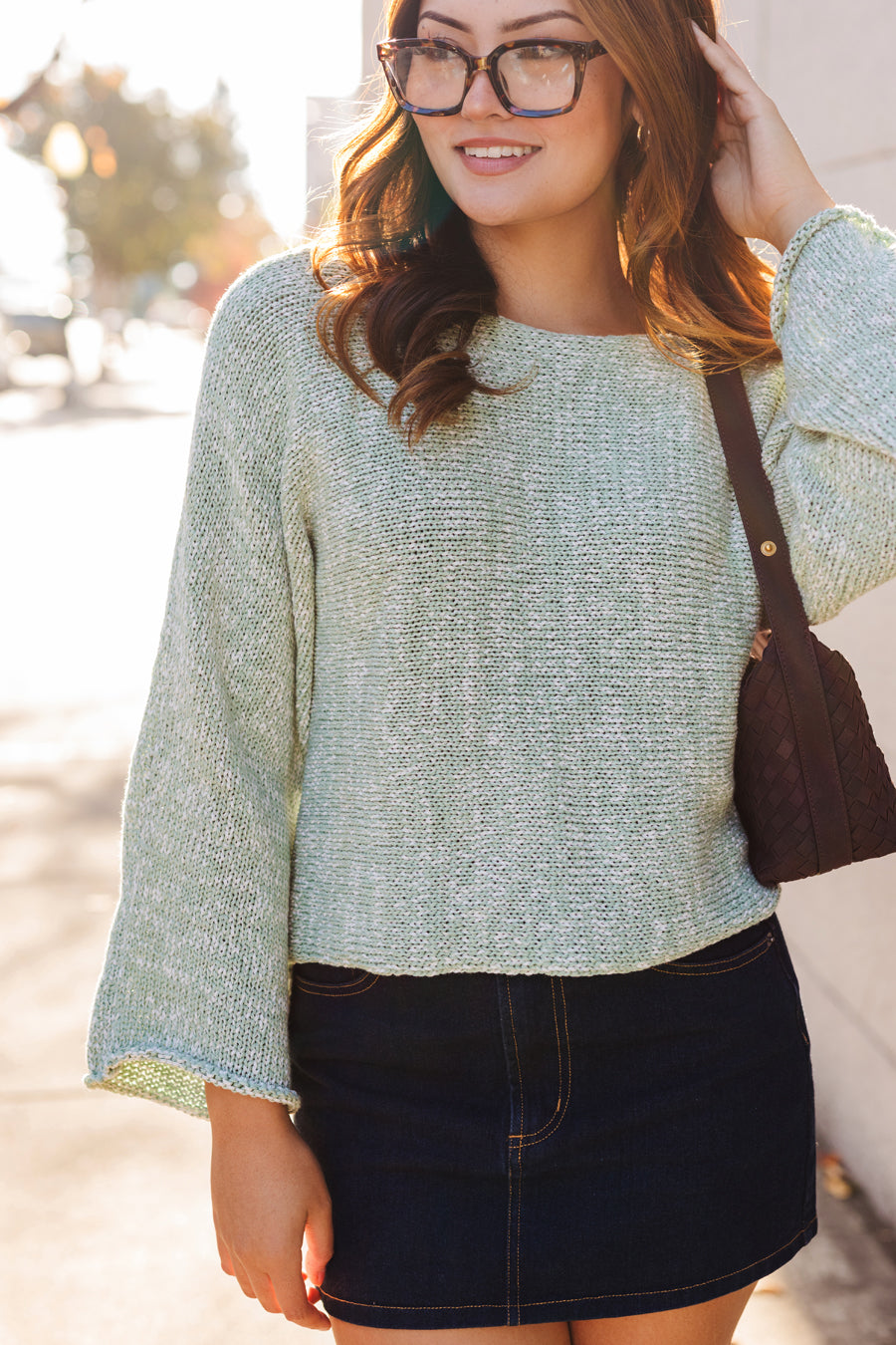 The Sweet Mint Green Soft Knit Sweater