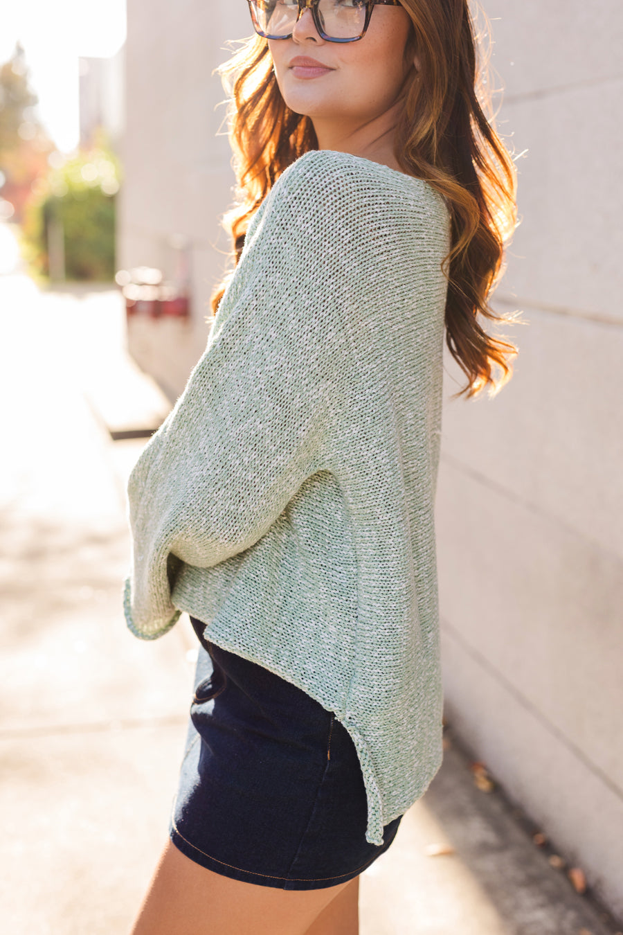 The Sweet Mint Green Soft Knit Sweater