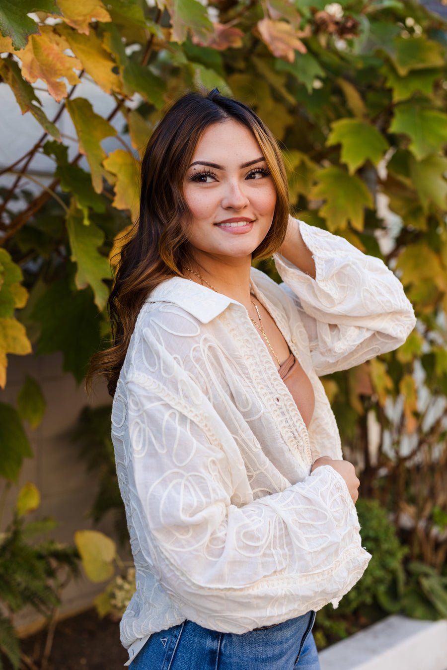 The Bohemian Days Crochet Long Sleeve Top