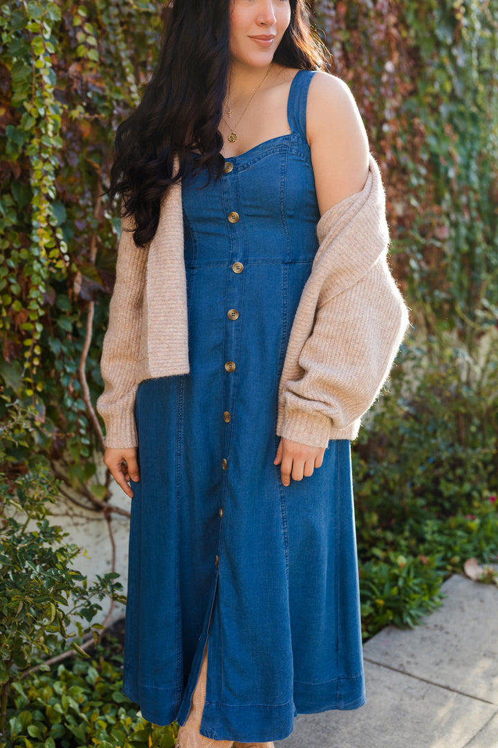 The Darling In Denim Maxi Dress