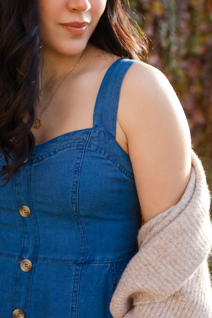 The Darling In Denim Maxi Dress