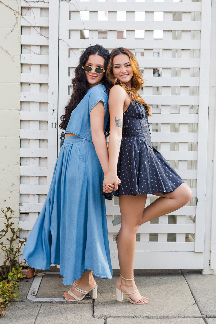 The Summer Skies Denim Top