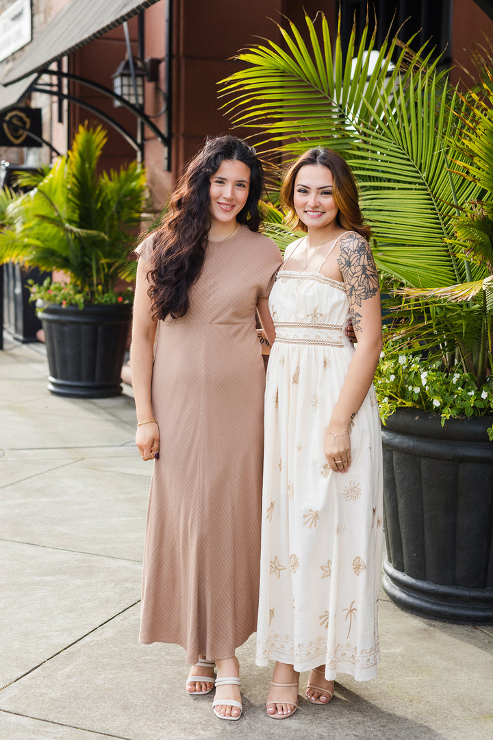 The Isla Del Sol Embroidered Maxi Dress