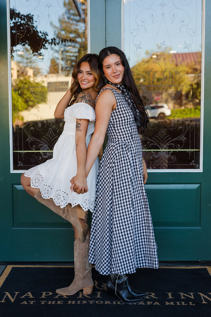 The Storybook Picnic Gingham Maxi Dress