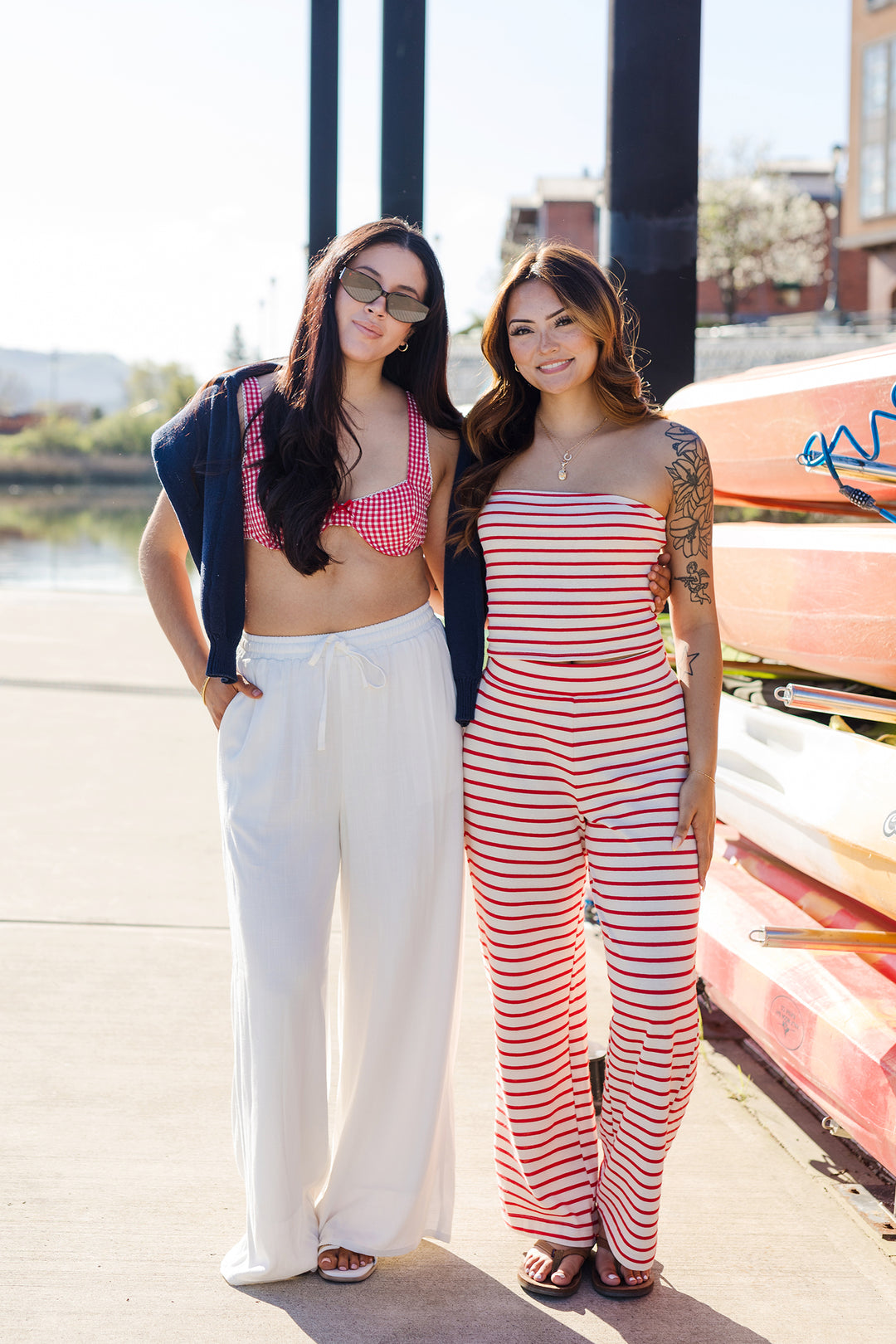 The High Tide White Linen Pants