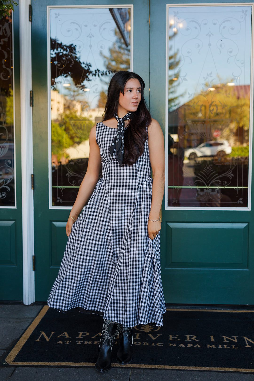 The Storybook Picnic Gingham Maxi Dress
