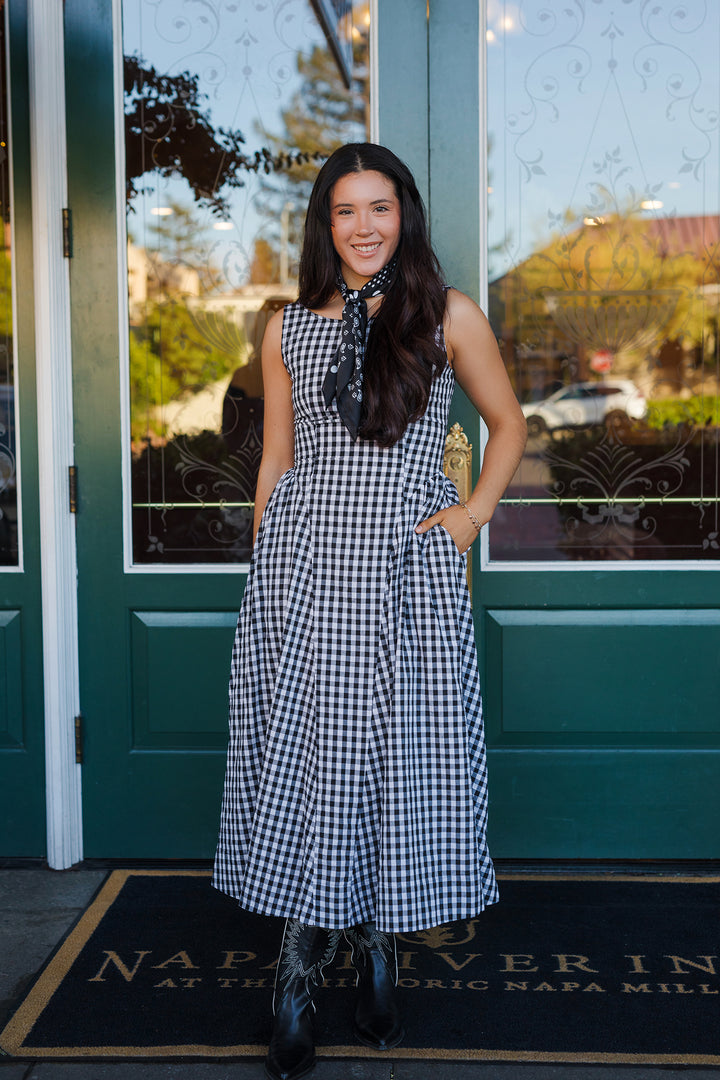 The Storybook Picnic Gingham Maxi Dress