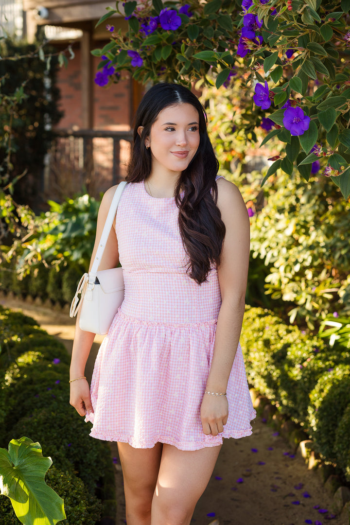 The Rosebud Picnic Mini Dress