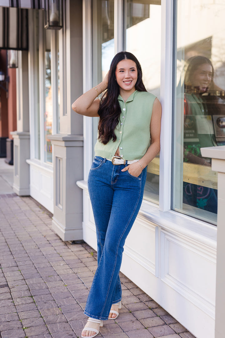 The Warm Breeze Sage Sweater