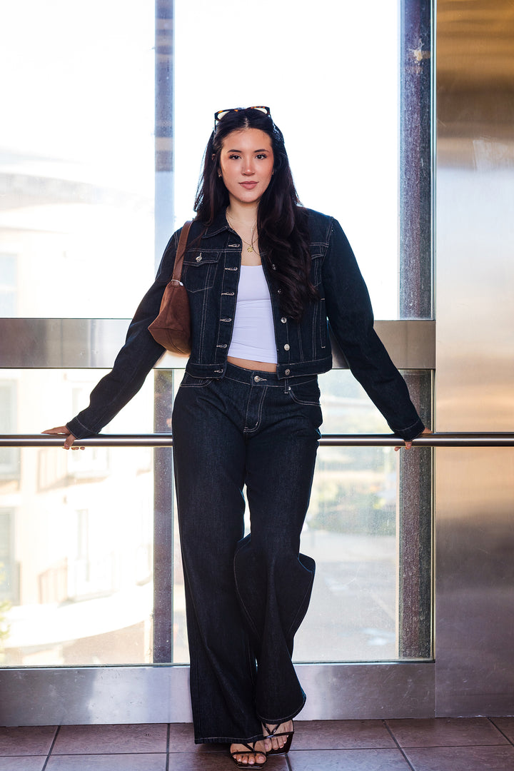 The Charlie Dark Wash Denim Jacket