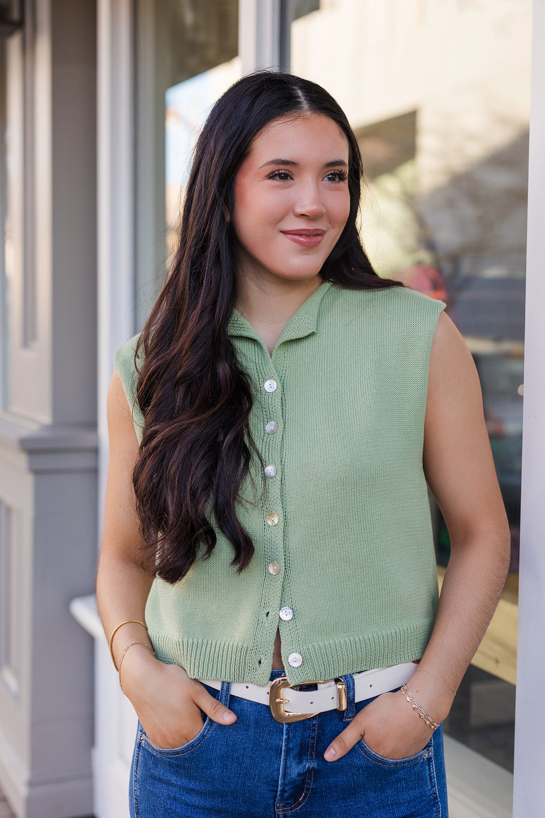 The Warm Breeze Sage Sweater