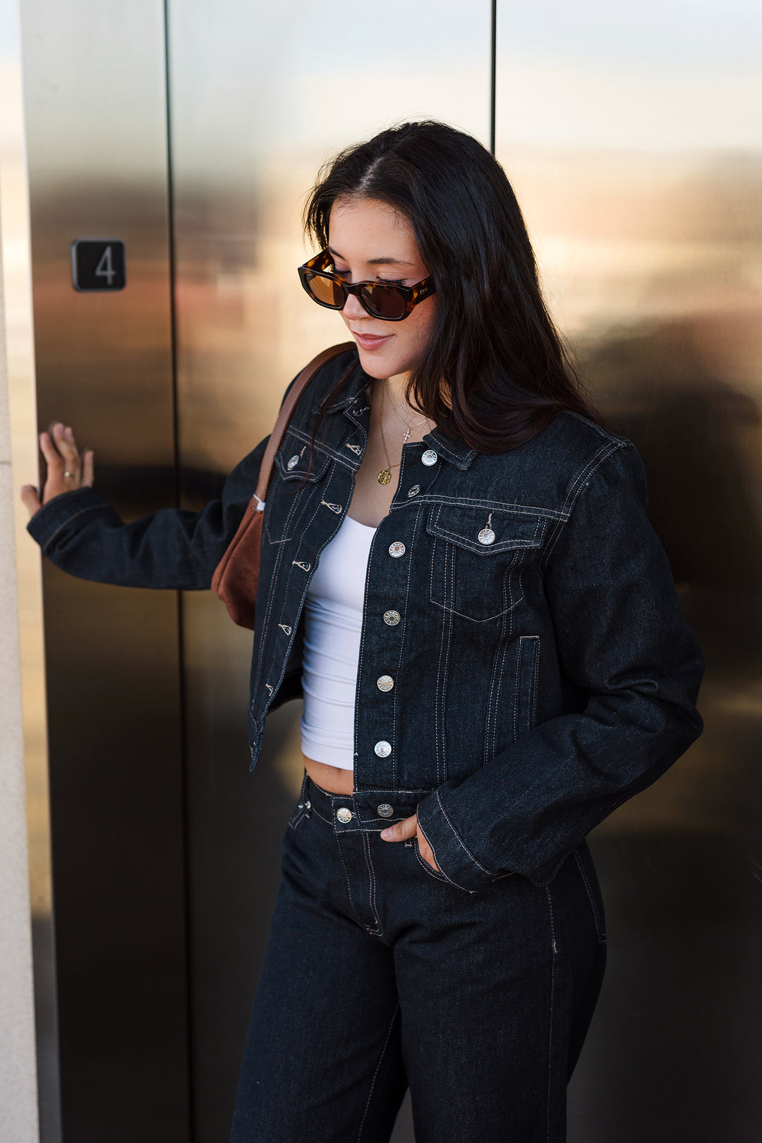 The Charlie Dark Wash Denim Jacket