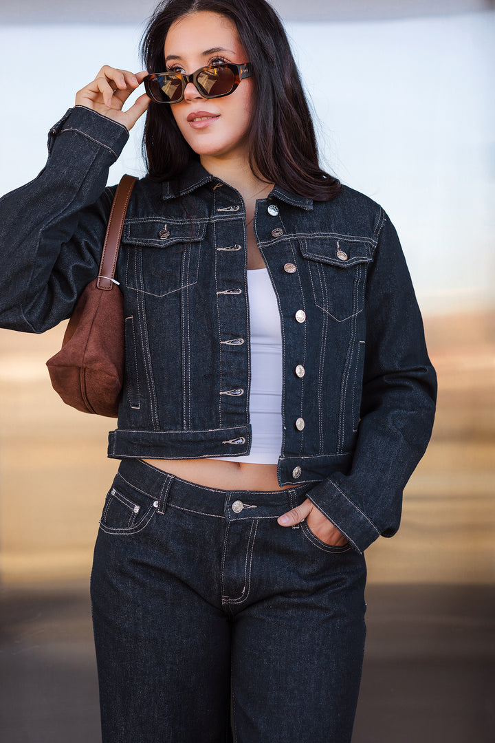 The Charlie Dark Wash Denim Jacket