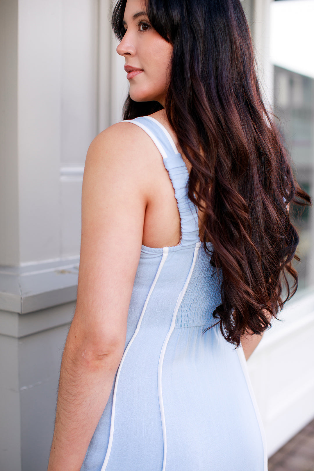 The Savannah Linen Midi Dress