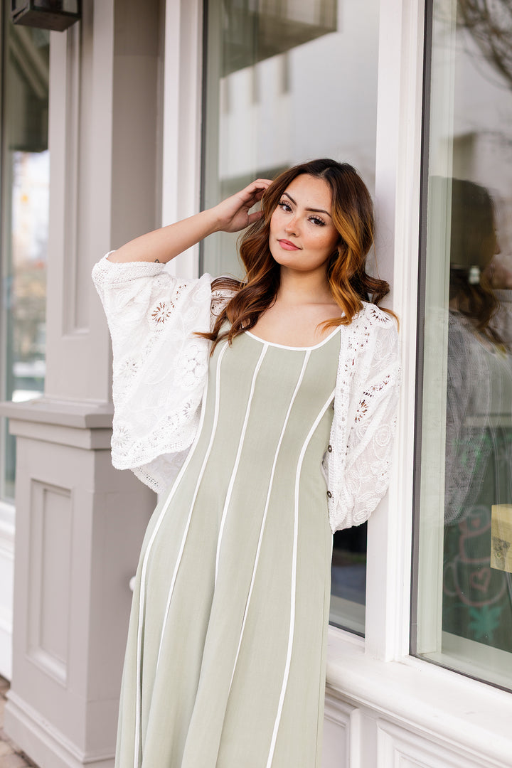 The Savannah Linen Midi Dress