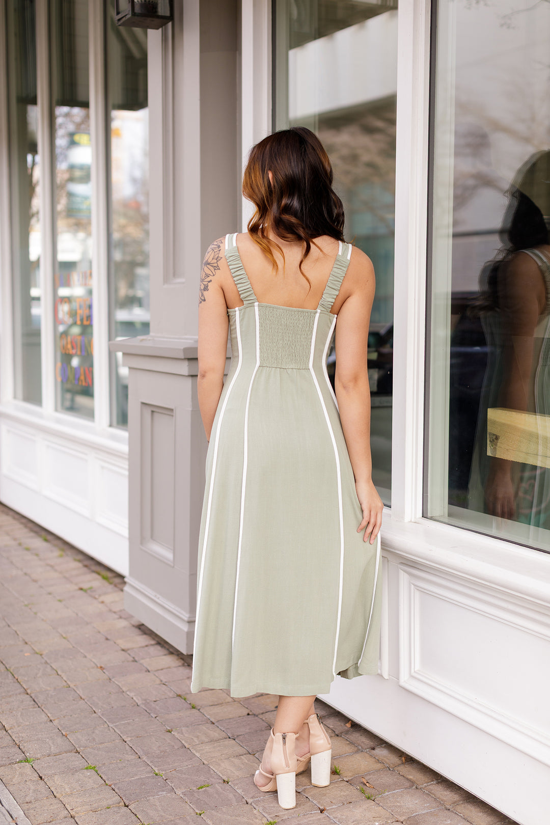 The Savannah Linen Midi Dress