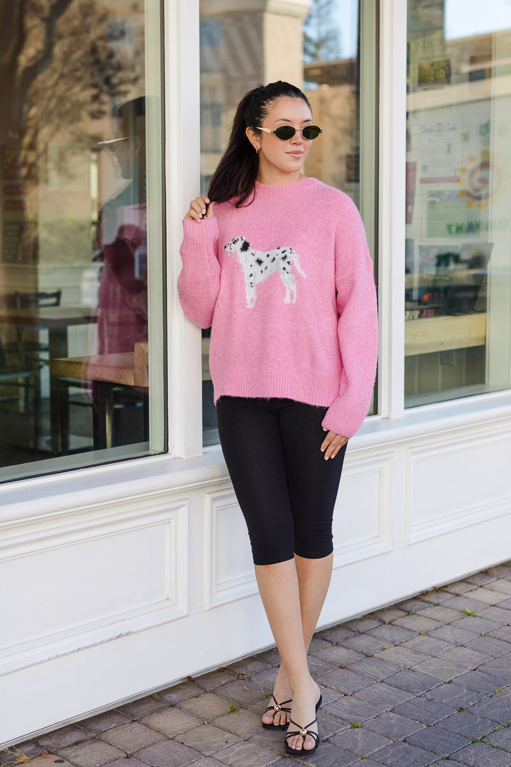 The Spot Check Dalmation Graphic Sweater