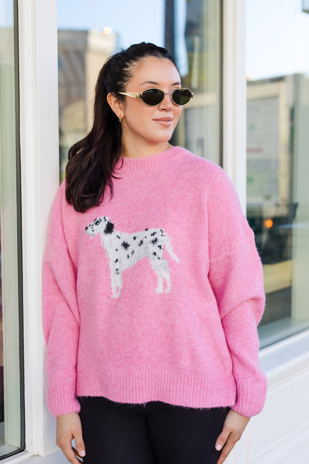 The Spot Check Dalmation Graphic Sweater