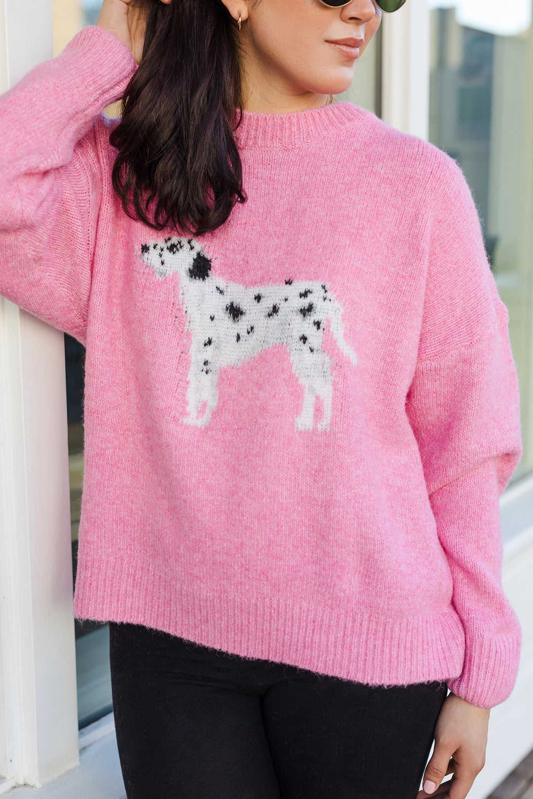 The Spot Check Dalmation Graphic Sweater