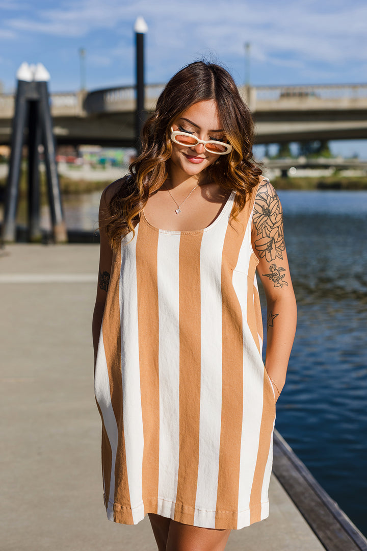 The Harbor Stripe Mini Dress
