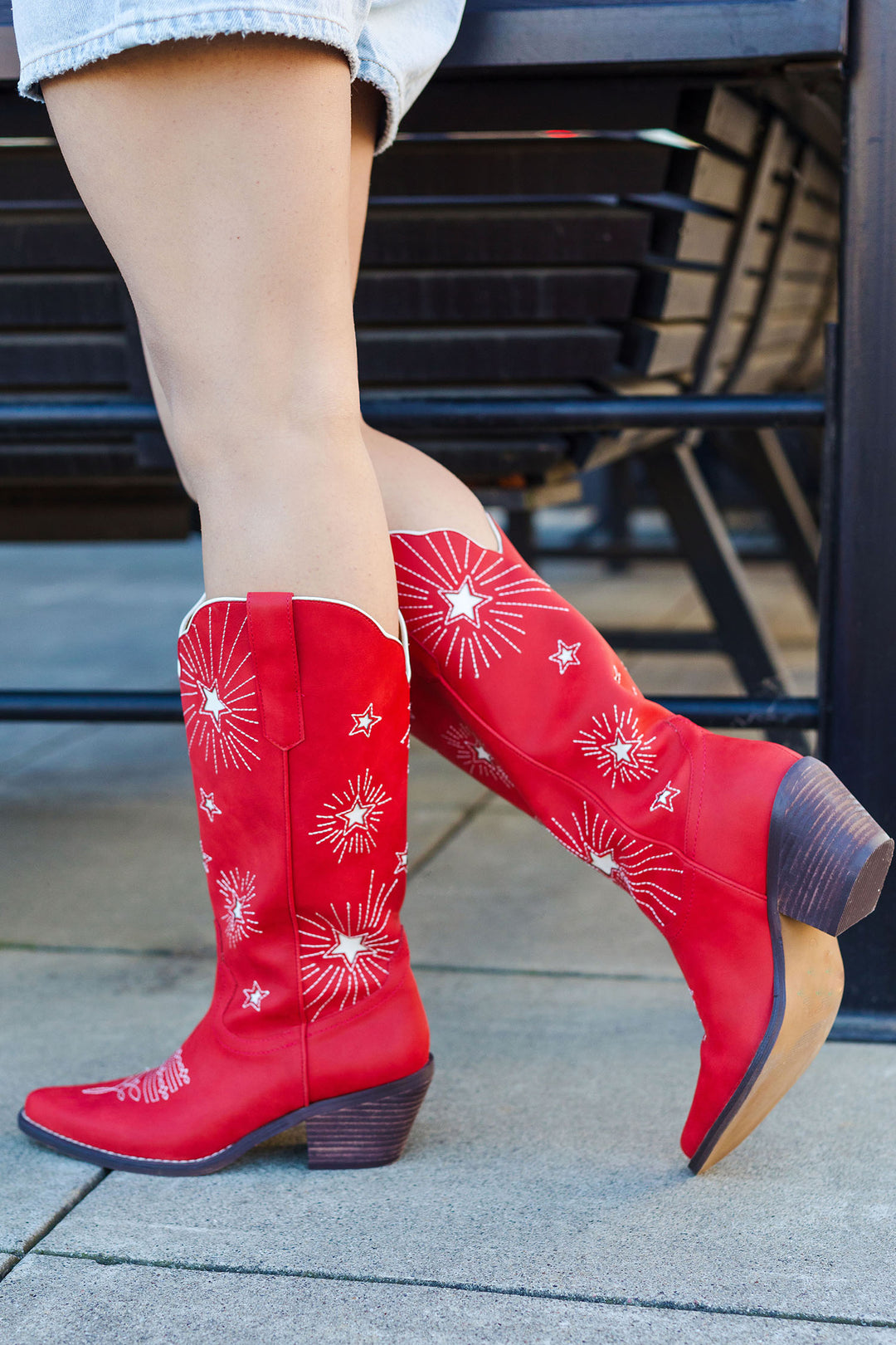 HOT Cowboy Boots Red Croc Boots Freebird Cowgirl Red Boots