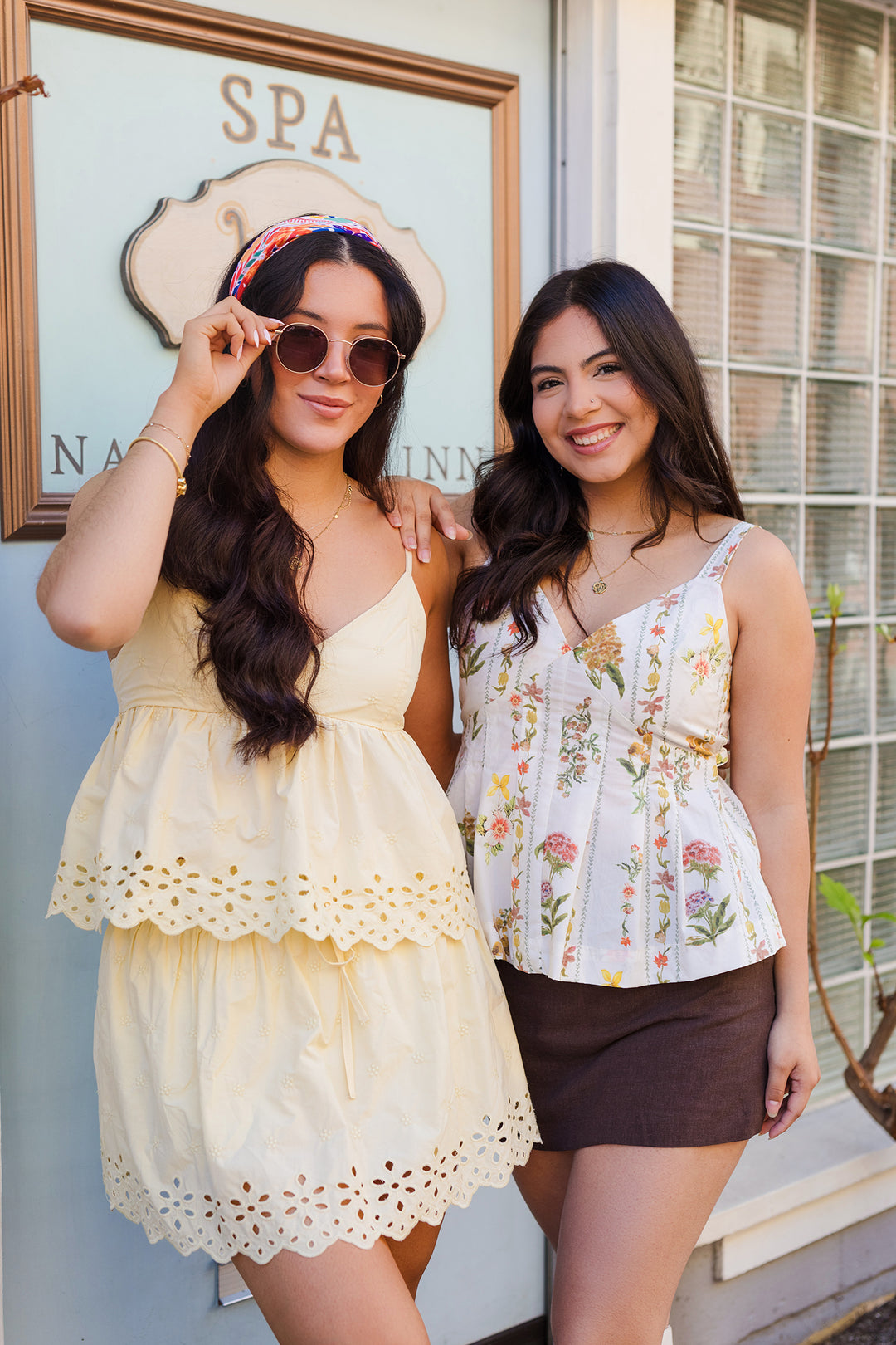 The Honey Lemon Babydoll Eyelet Top
