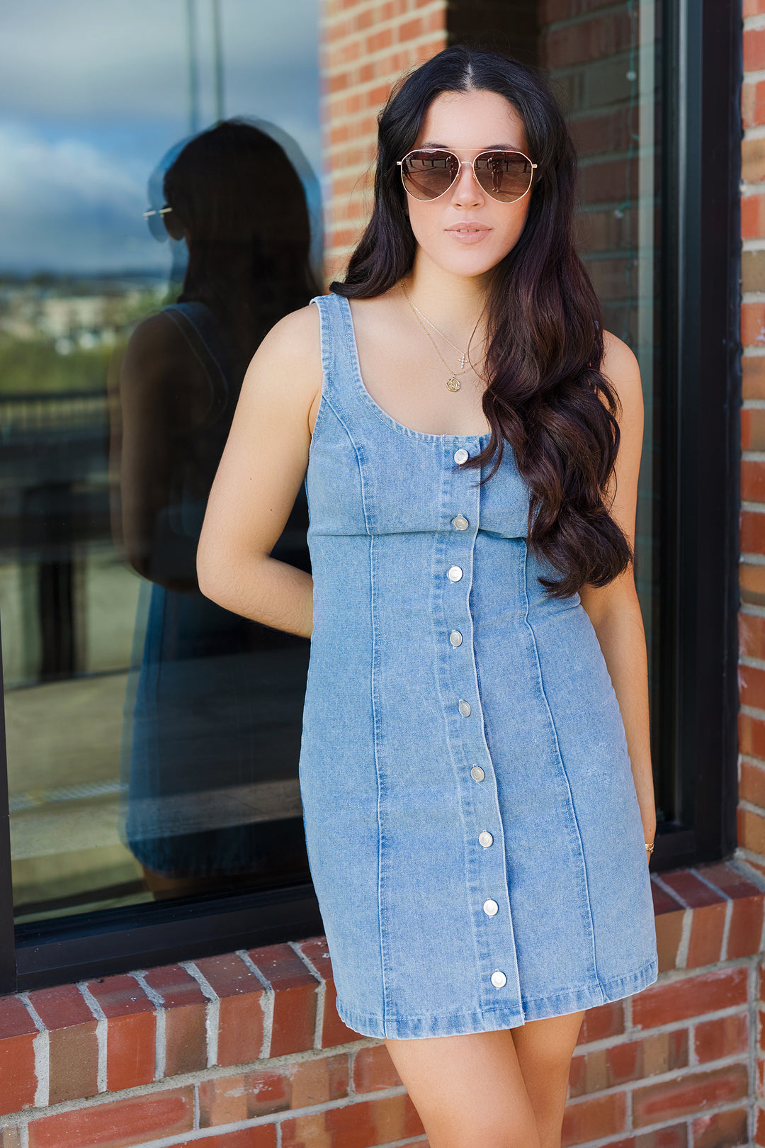 The Weekend Denim Mini Dress