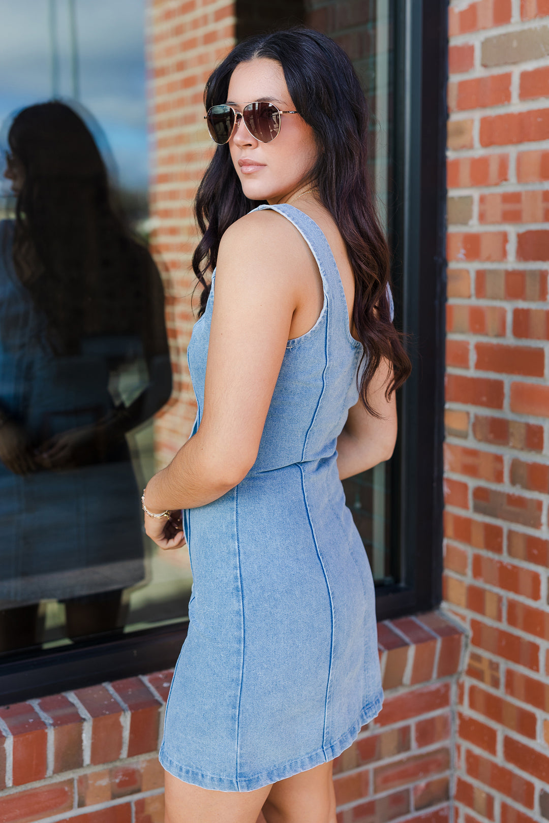 The Weekend Denim Mini Dress