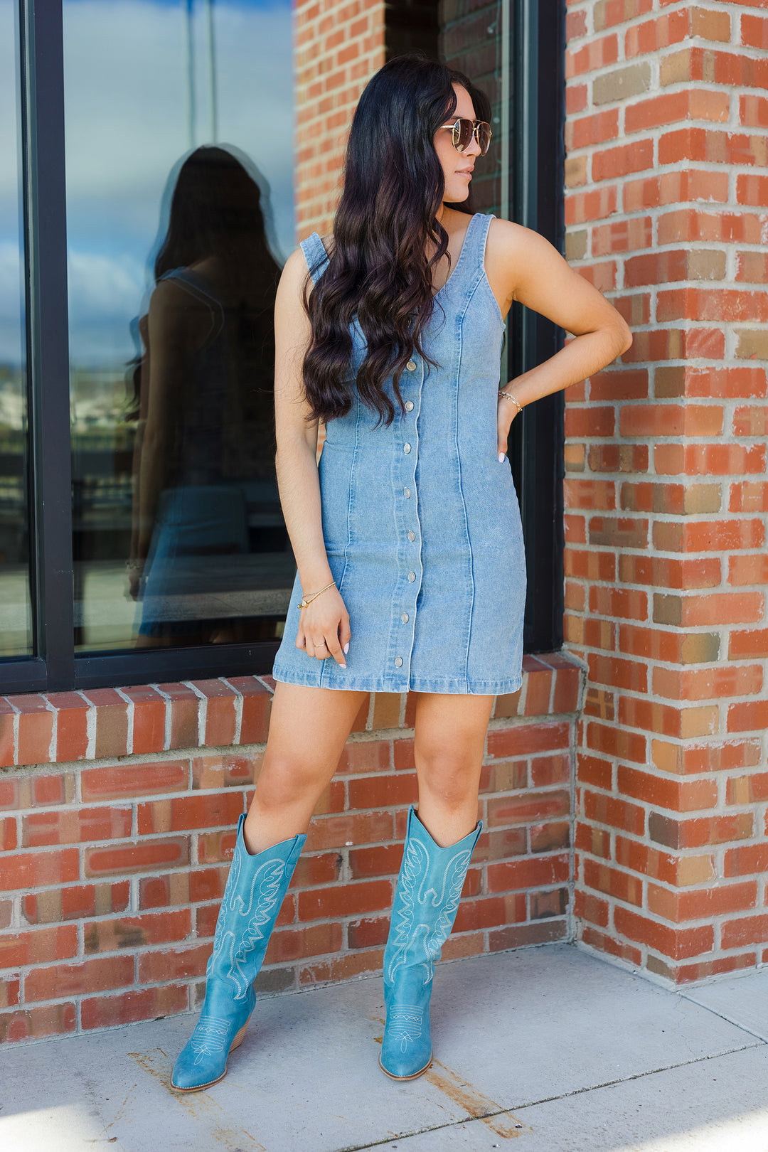 The Weekend Denim Mini Dress