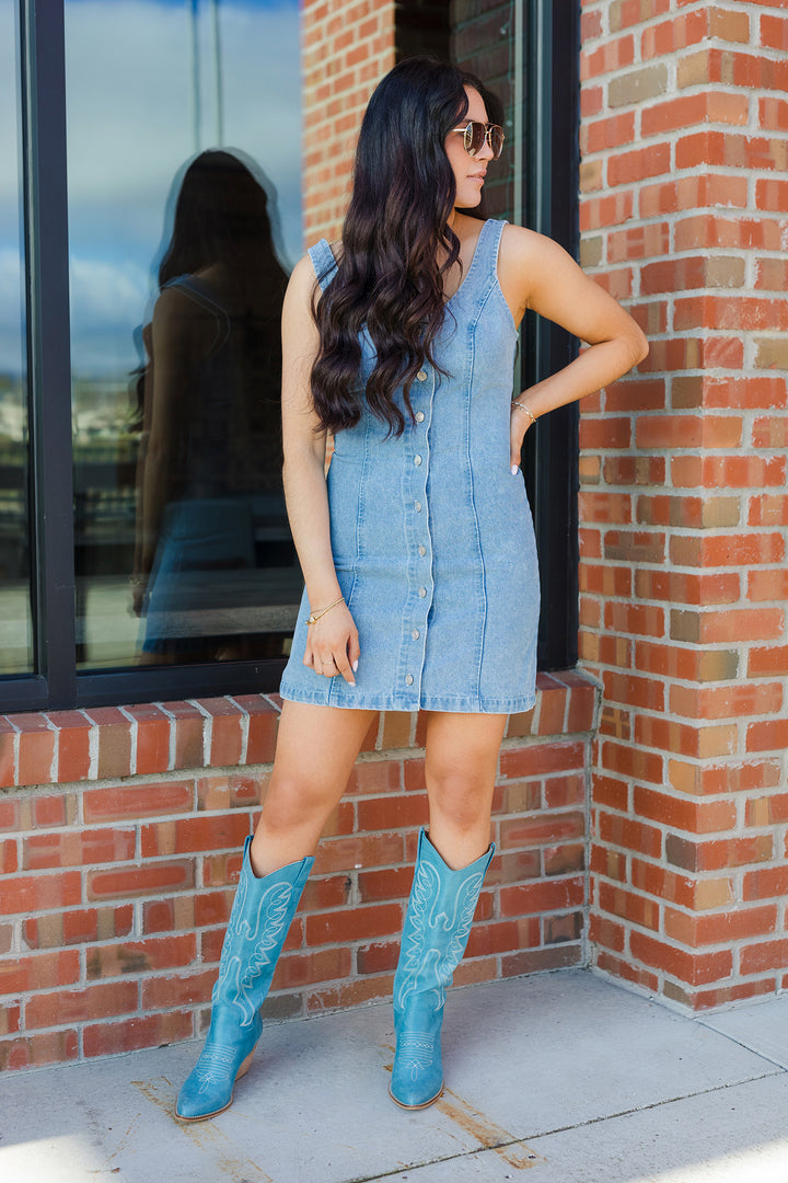 The Weekend Denim Mini Dress