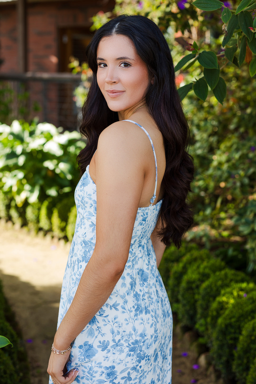 The Painted Garden Midi dress