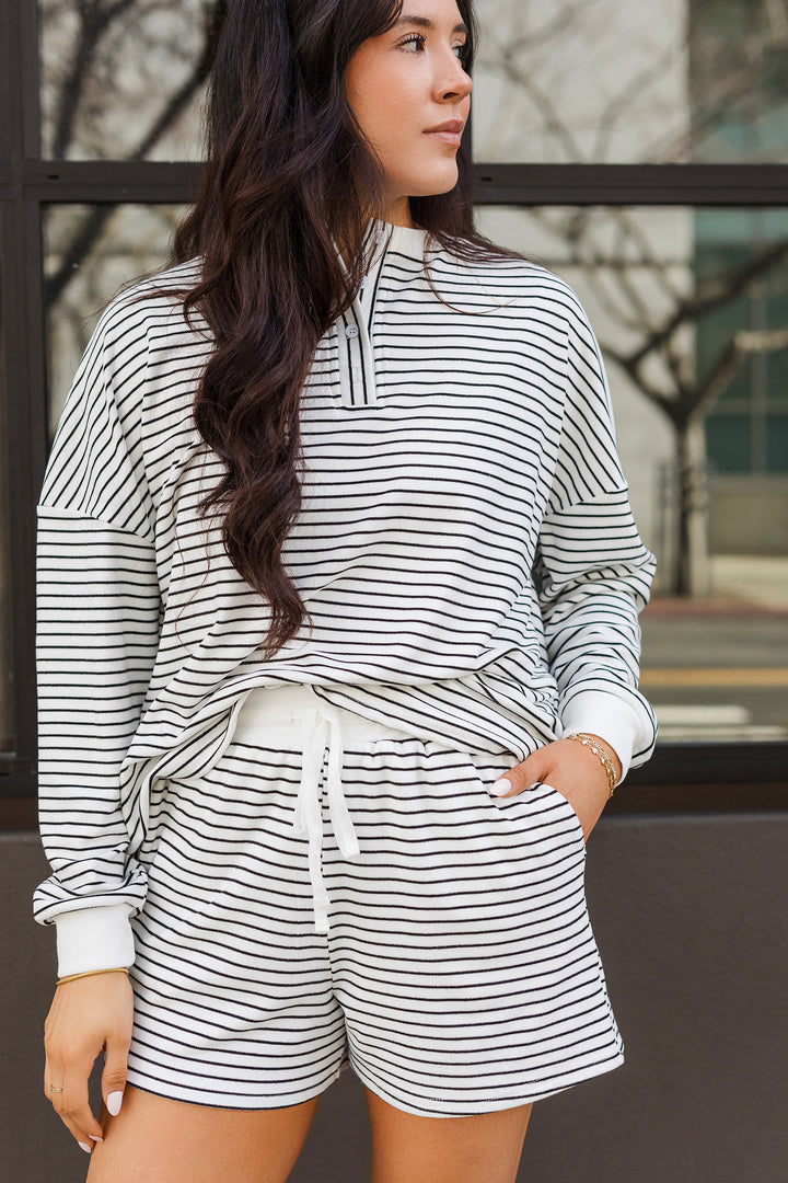 The All-Star Striped Pullover and Shorts Set