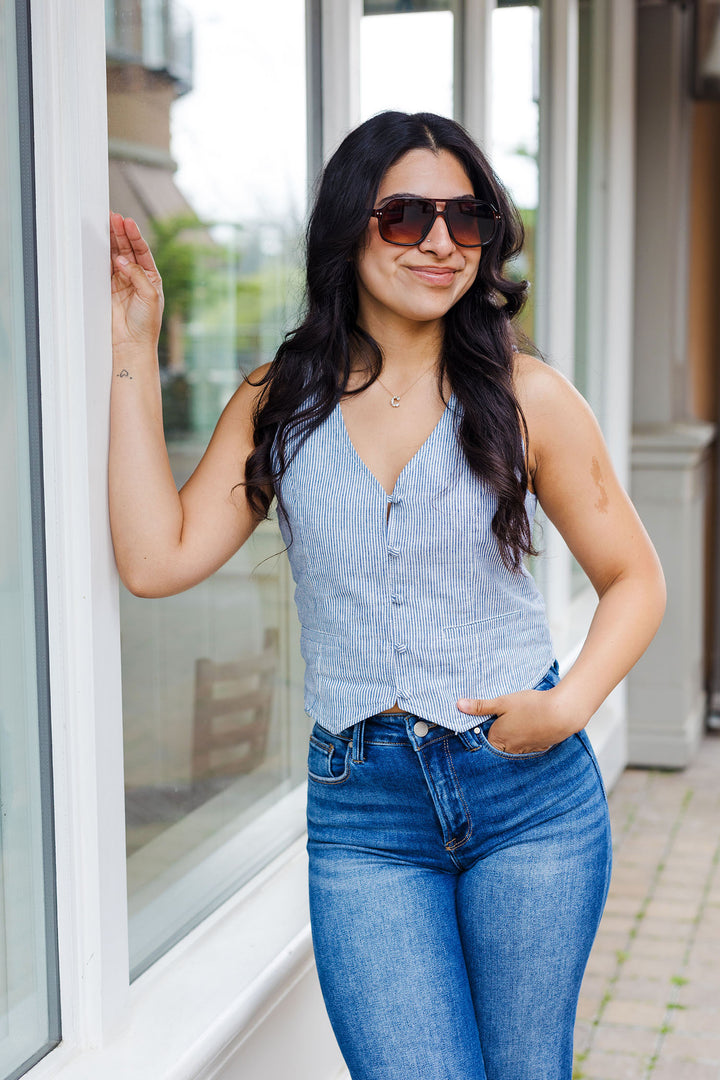 The Western Tide Striped Vest