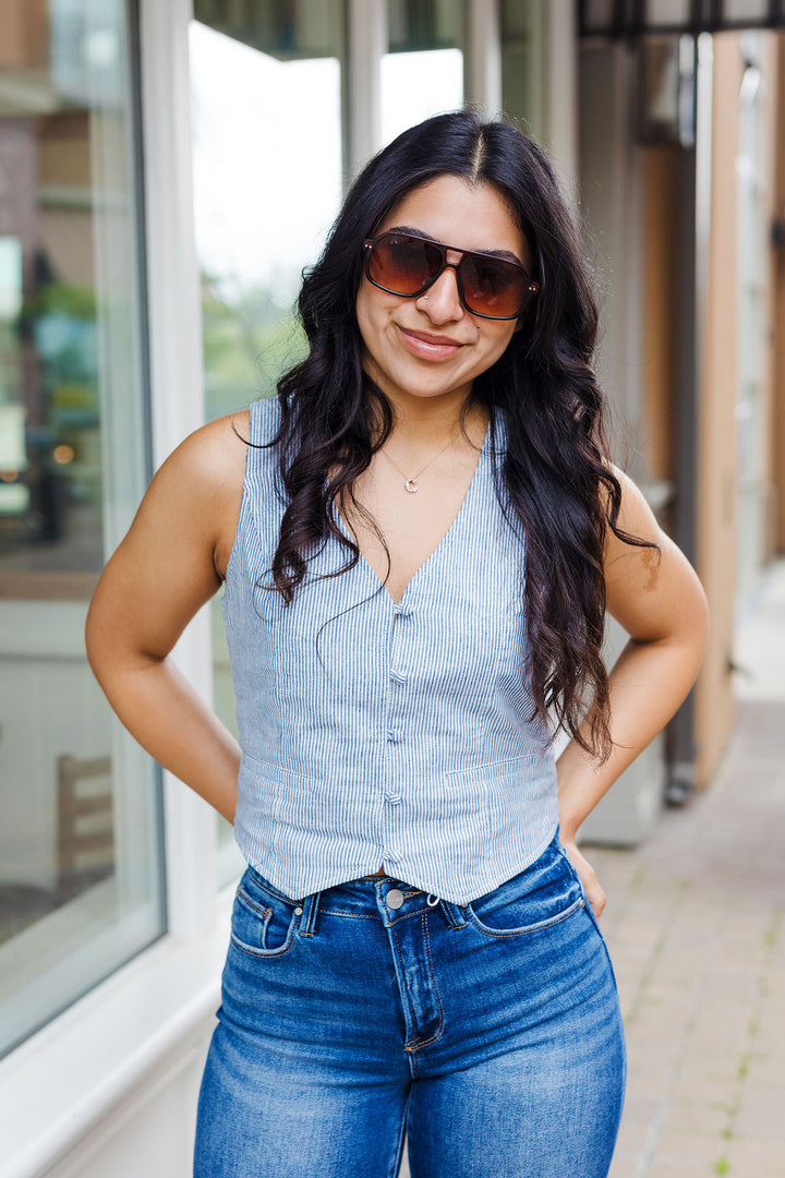 The Western Tide Striped Vest