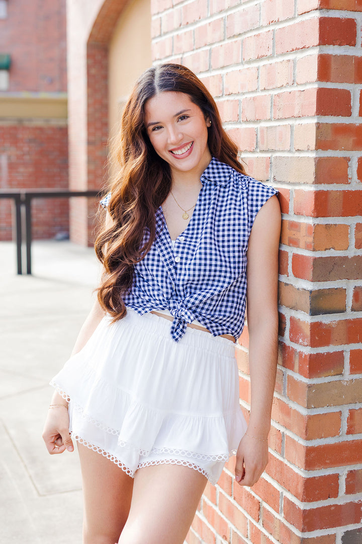 The Stateside Summer Gingham Top