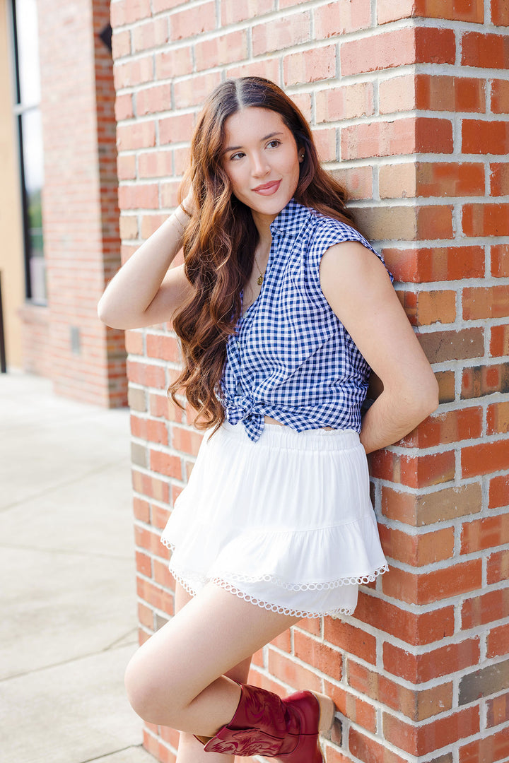 The Stateside Summer Gingham Top