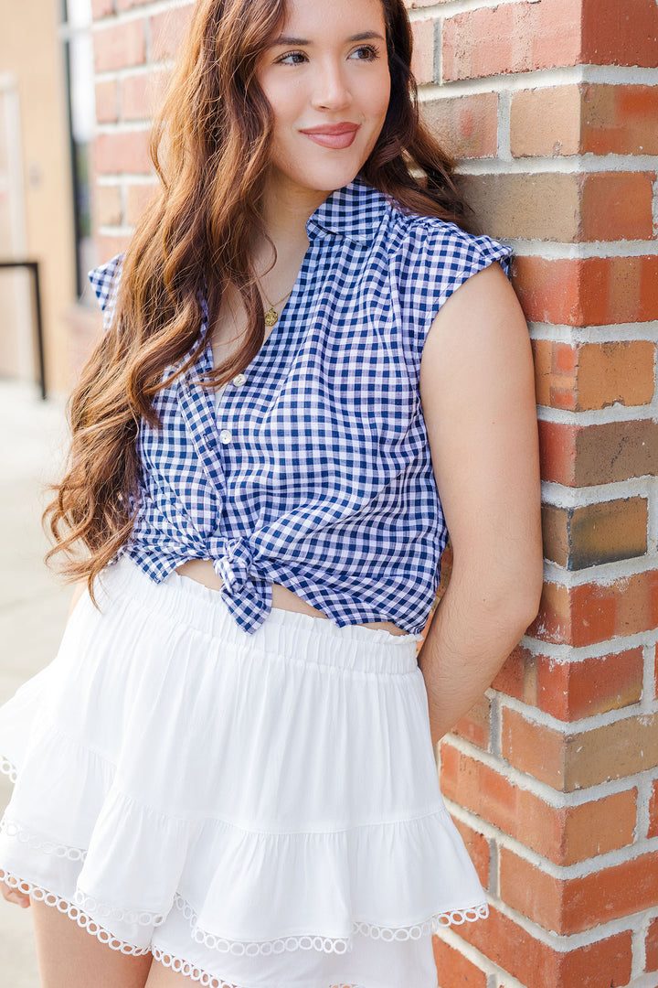 The Stateside Summer Gingham Top