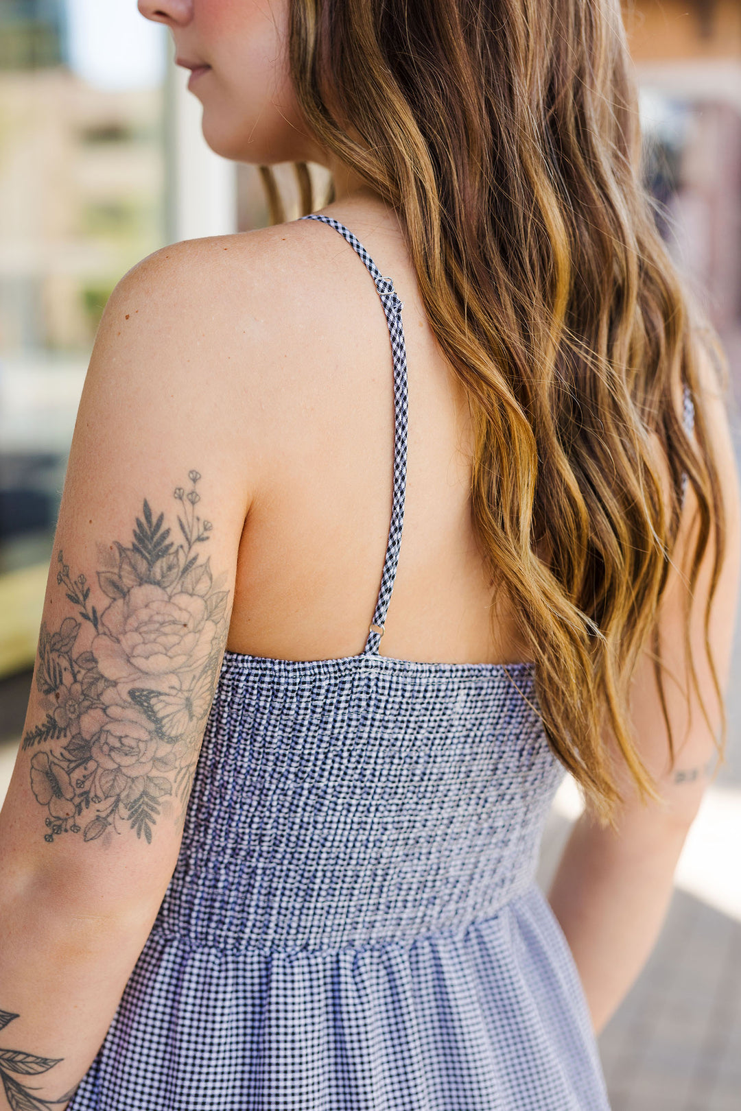 The Picnic In The Park Black Gingham Maxi Dress