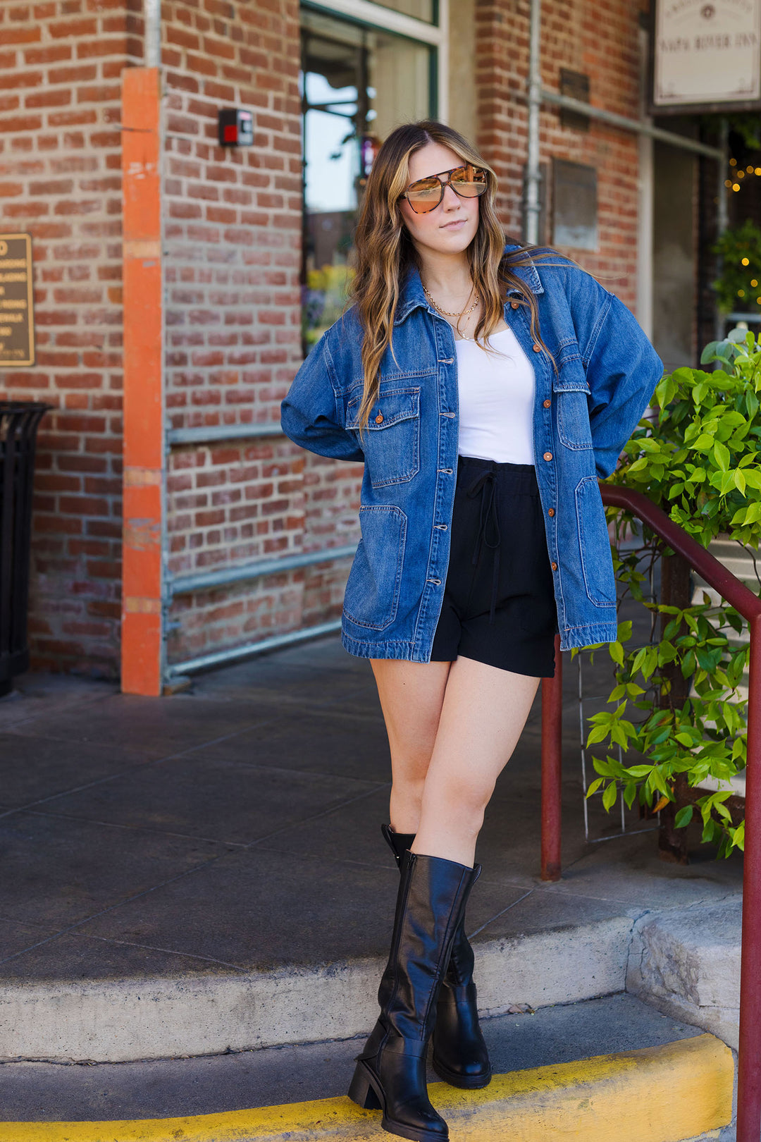 The Sunday Sunshine Black Paperbag Shorts