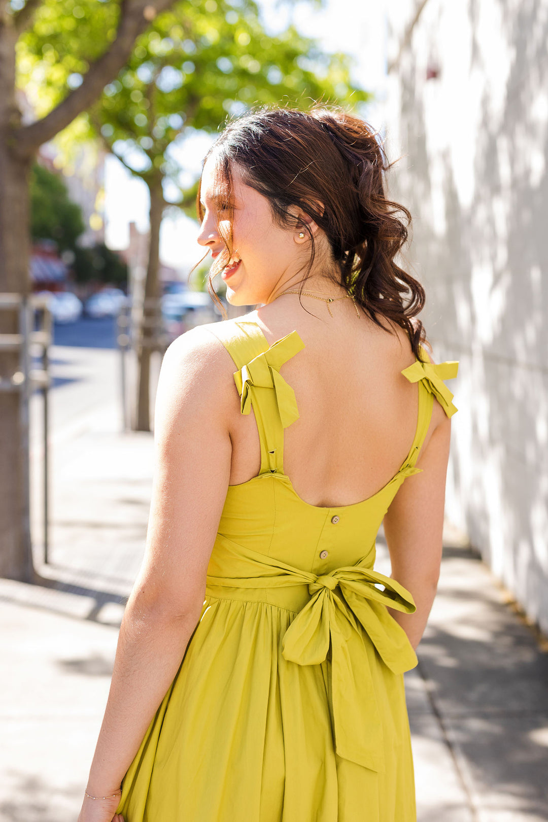 The Belle Amie Bow Detail Midi Dress