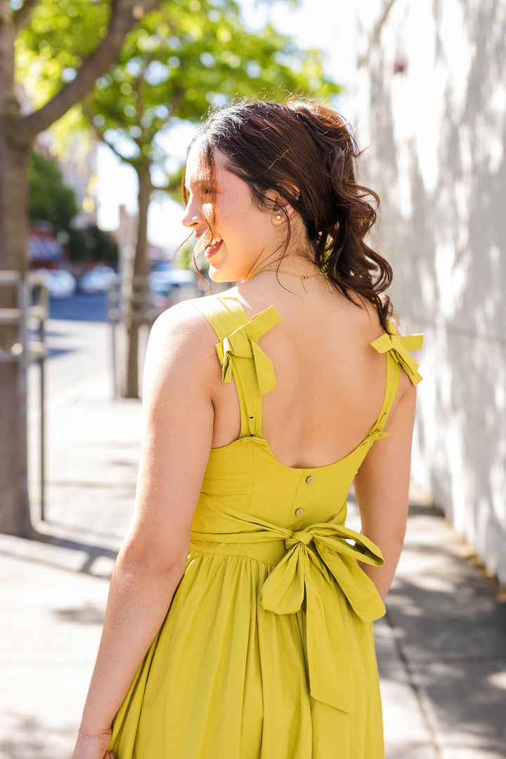 The Belle Amie Bow Detail Midi Dress