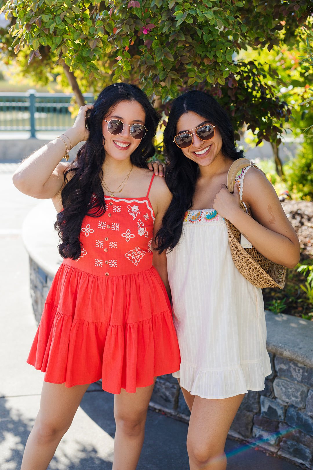 The Wannsee Lake Floral Embroidered Romper