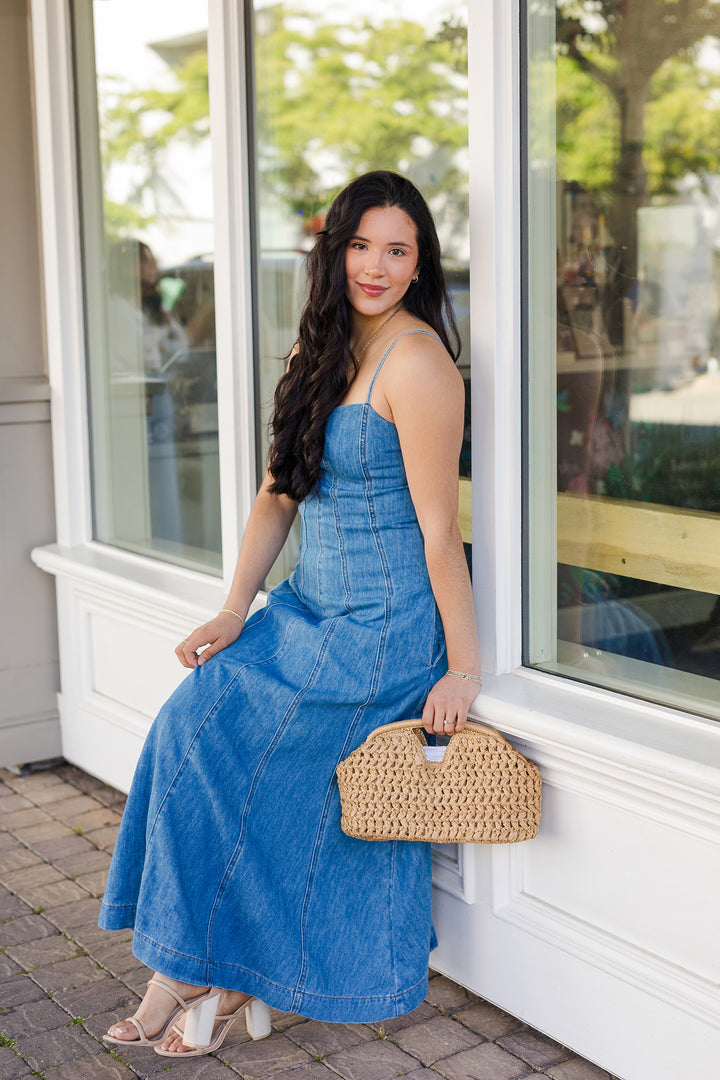 The Farmers Market Paneled Maxi Dress